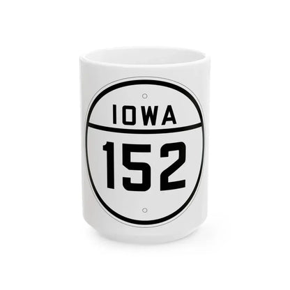 Iowa 152 1926 (Iowa) (Road Sign) White Coffee Mug 15oz - Go Mug Yourself