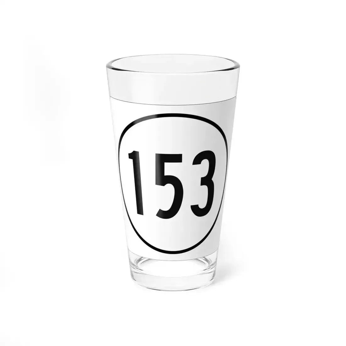 Iowa 153 1948 (Iowa) (Road Sign) Pint Glass 16oz 16oz - Go Mug Yourself