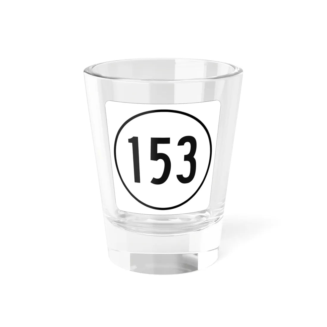 Iowa 153 1948 (Iowa) (Road Sign) Shot Glass 1.5oz 1.5oz - Go Mug Yourself