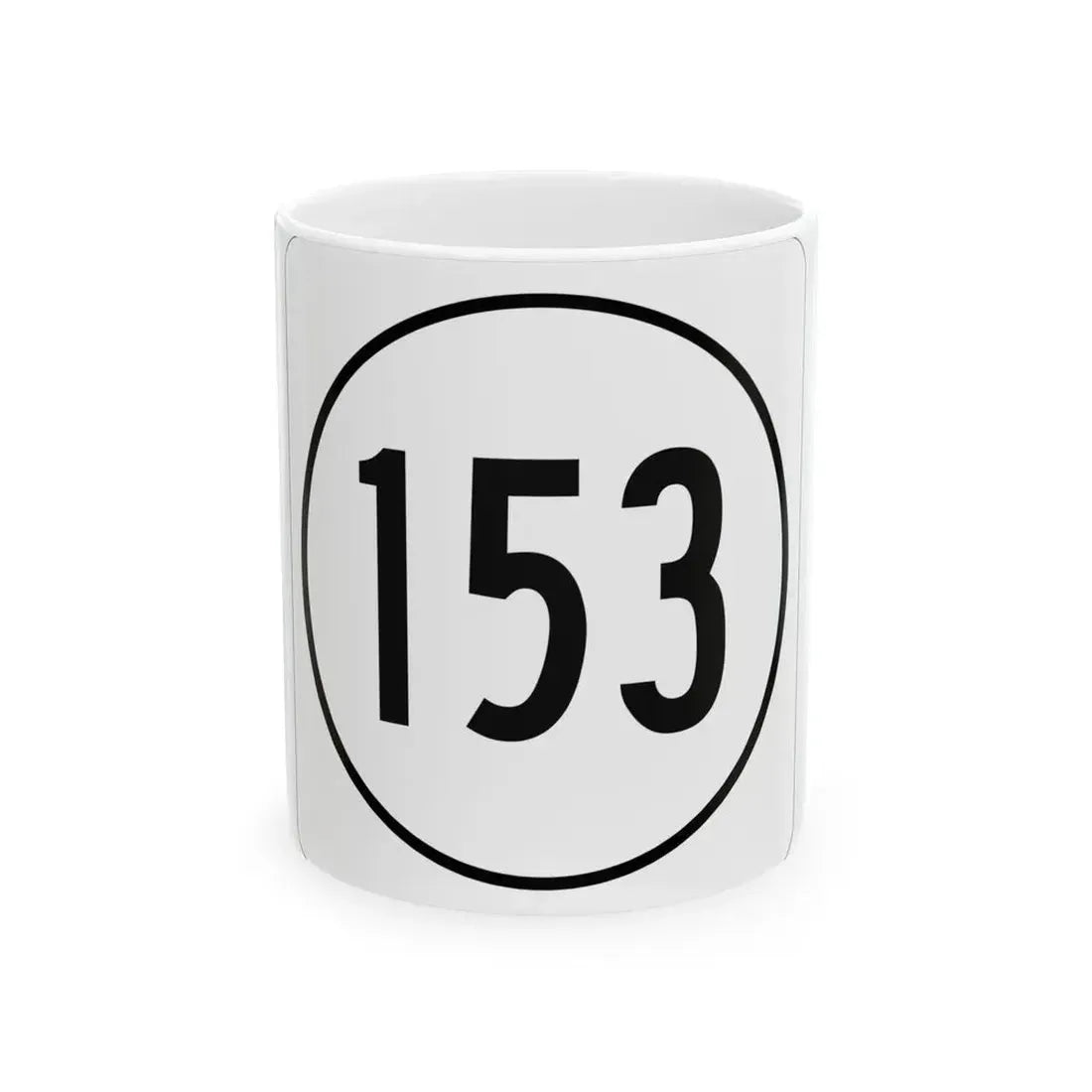 Iowa 153 1948 (Iowa) (Road Sign) White Coffee Mug 11oz - Go Mug Yourself