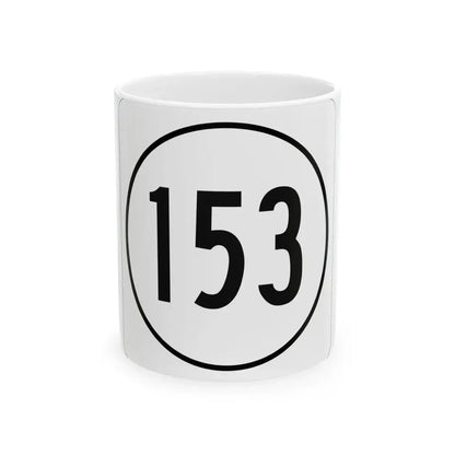 Iowa 153 1948 (Iowa) (Road Sign) White Coffee Mug 11oz - Go Mug Yourself