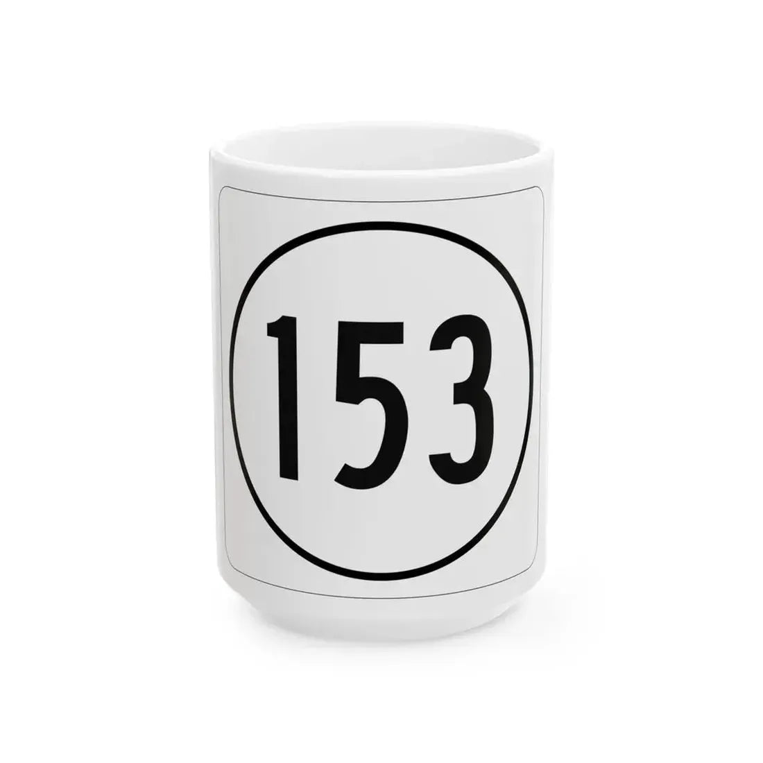 Iowa 153 1948 (Iowa) (Road Sign) White Coffee Mug 15oz - Go Mug Yourself