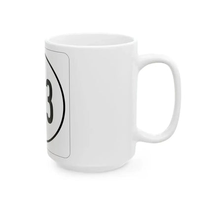 Iowa 153 1948 (Iowa) (Road Sign) White Coffee Mug - Go Mug Yourself