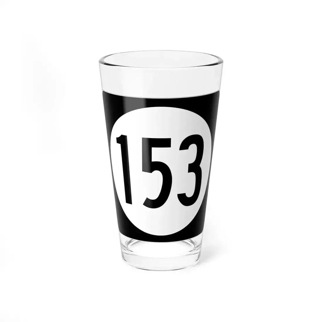 Iowa 153 (Iowa) (Road Sign) Pint Glass 16oz 16oz - Go Mug Yourself