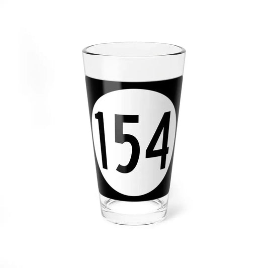 Iowa 154 (Iowa) (Road Sign) Pint Glss 16oz 16oz - Go Mug Yourself