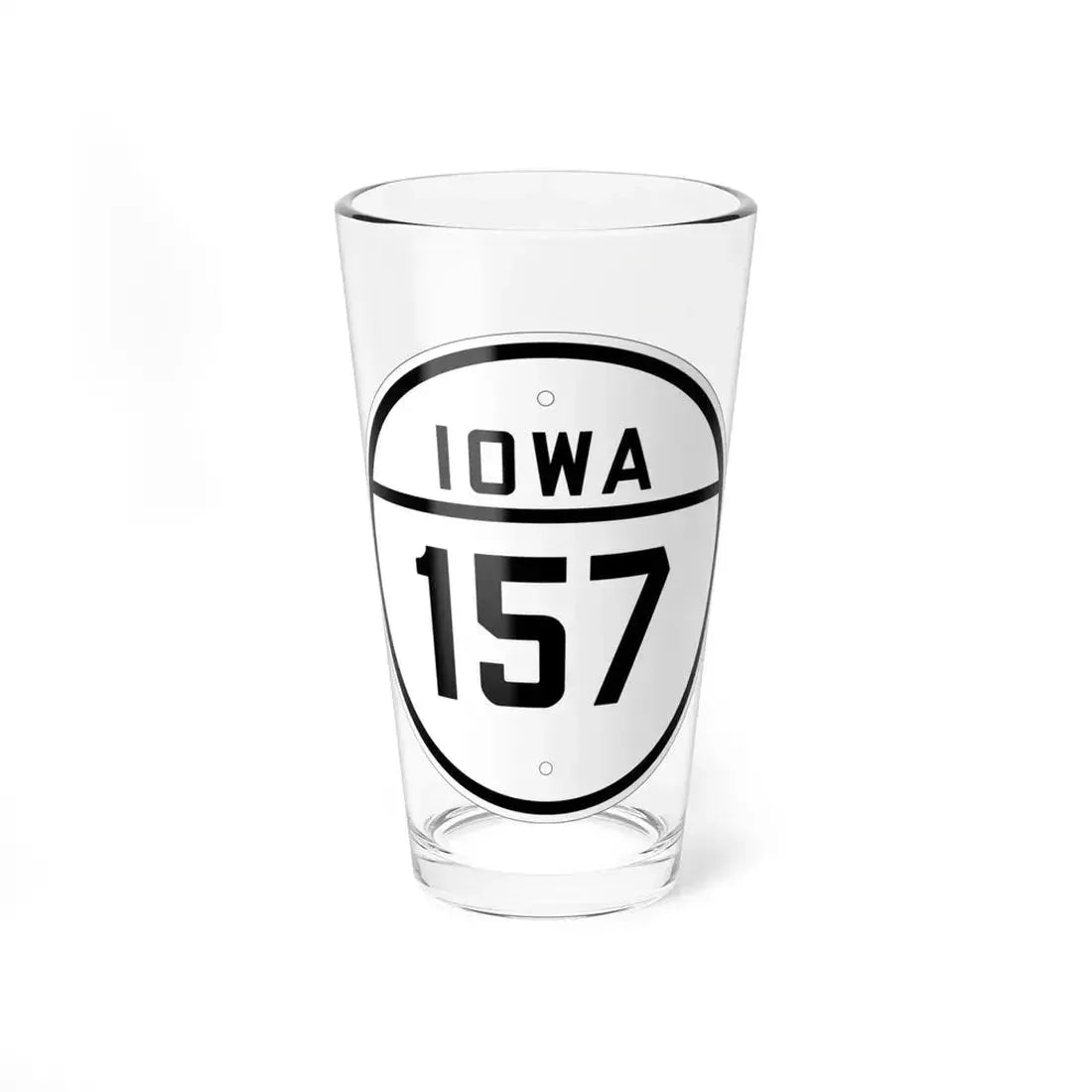 Iowa 157 1926 (Iowa) (Road Sign) Pint Glass 16oz 16oz - Go Mug Yourself