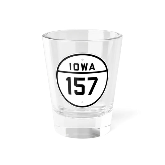 Iowa 157 1926 (Iowa) (Road Sign) Shot Glass 1.5oz 1.5oz - Go Mug Yourself