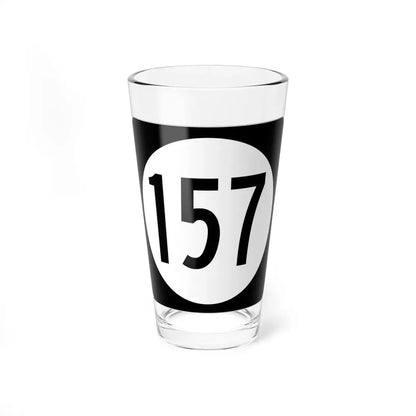 Iowa 157 (Iowa) (Road Sign) Pint Glss 16oz 16oz - Go Mug Yourself