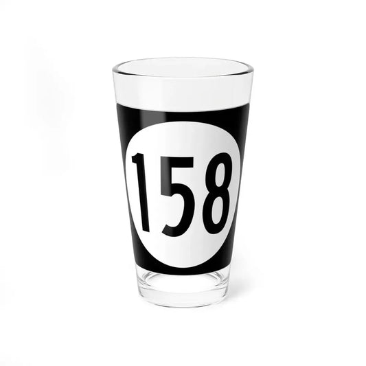 Iowa 158 (Iowa) (Road Sign) Pint Glss 16oz 16oz - Go Mug Yourself