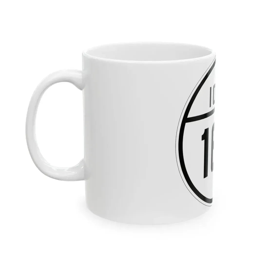 Iowa 160 1926 (Iowa) (Road Sign) White Coffee Mug - Go Mug Yourself