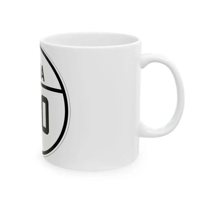 Iowa 160 1926 (Iowa) (Road Sign) White Coffee Mug - Go Mug Yourself
