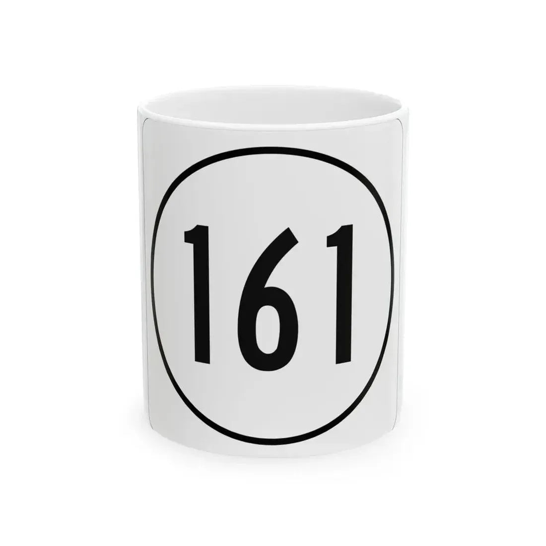 Iowa 161 1948 (Iowa) (Road Sign) White Coffee Mug 11oz - Go Mug Yourself