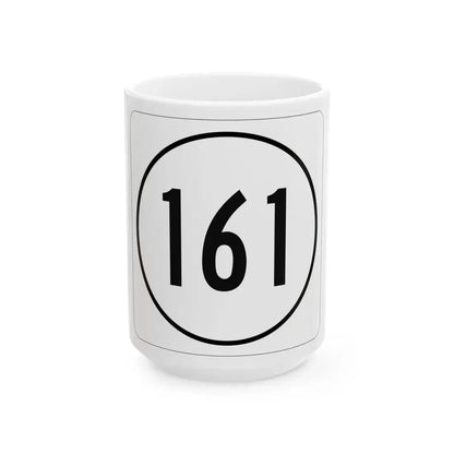 Iowa 161 1948 (Iowa) (Road Sign) White Coffee Mug 15oz - Go Mug Yourself