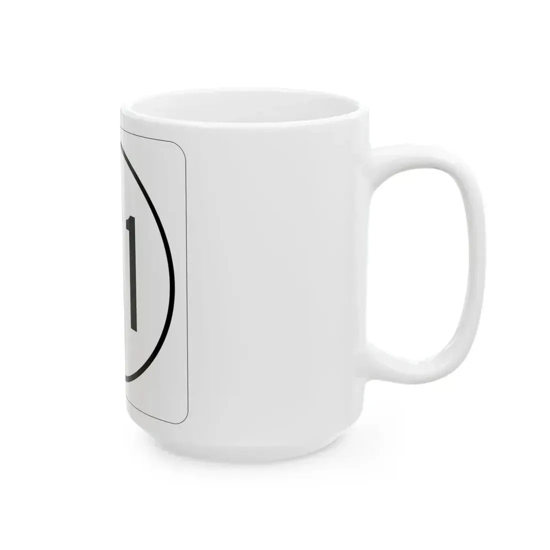 Iowa 161 1948 (Iowa) (Road Sign) White Coffee Mug - Go Mug Yourself