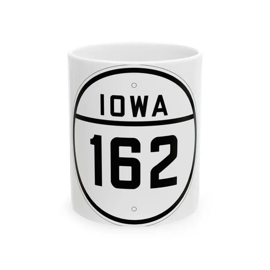 Iowa 162 1926 (Iowa) (Road Sign) White Coffee Mug 11oz - Go Mug Yourself