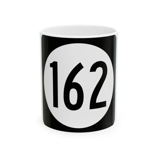 Iowa 162 (Iowa) (Road Sign) White Coffee Mug 11oz - Go Mug Yourself