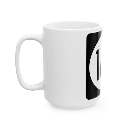 Iowa 163 (Iowa) (Road Sign) White Coffee Mug - Go Mug Yourself