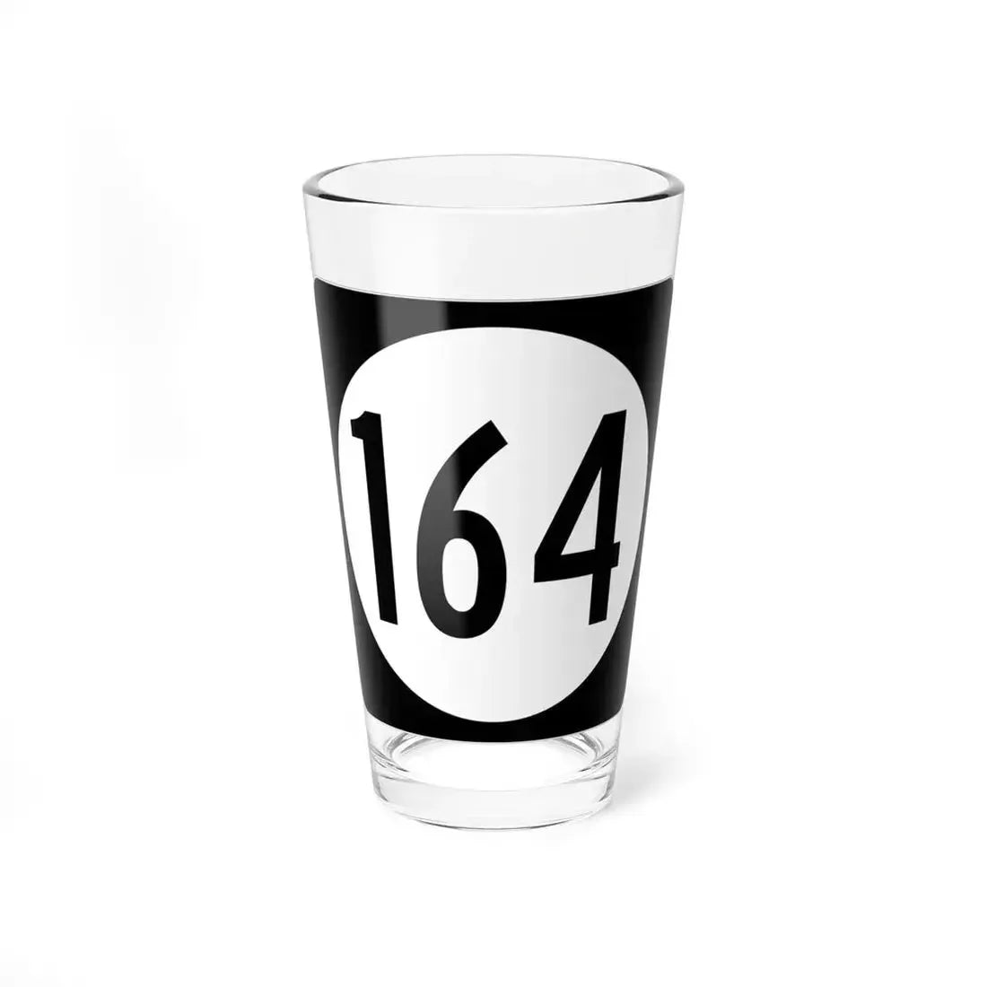 Iowa 164 (Iowa) (Road Sign) Pint Glass 16oz 16oz - Go Mug Yourself