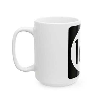 Iowa 164 (Iowa) (Road Sign) White Coffee Mug - Go Mug Yourself