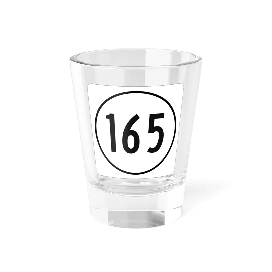 Iowa 165 1948 (Iowa) (Road Sign) Shot Glass 1.5oz 1.5oz - Go Mug Yourself