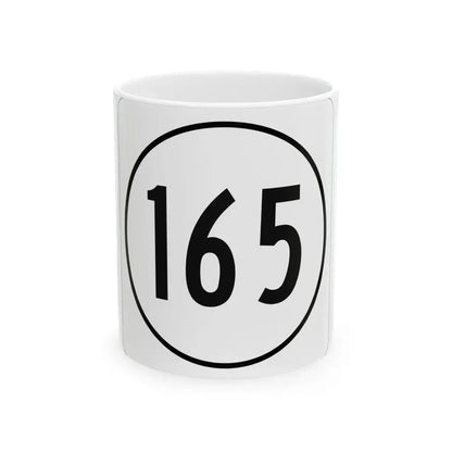 Iowa 165 1948 (Iowa) (Road Sign) White Coffee Mug 11oz - Go Mug Yourself