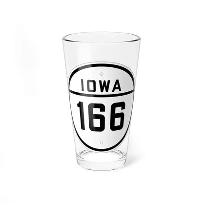 Iowa 166 1926 (Iowa) (Road Sign) Pint Glss 16oz 16oz - Go Mug Yourself