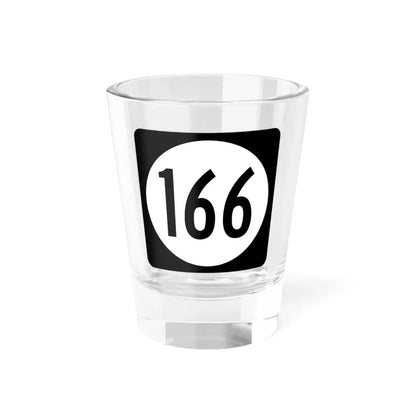 Iowa 166 (Iowa) (Road Sign) Shot Glass 1.5oz 1.5oz - Go Mug Yourself