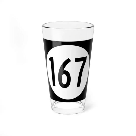 Iowa 167 (Iowa) (Road Sign) Pint Glss 16oz 16oz - Go Mug Yourself
