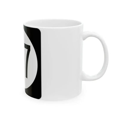 Iowa 167 (Iowa) (Road Sign) White Coffee Mug - Go Mug Yourself