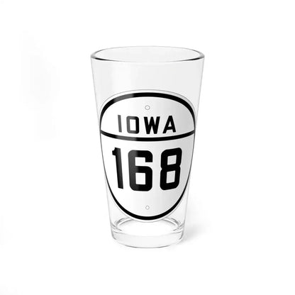 Iowa 168 1926 (Iowa) (Road Sign) Pint Glass 16oz 16oz - Go Mug Yourself