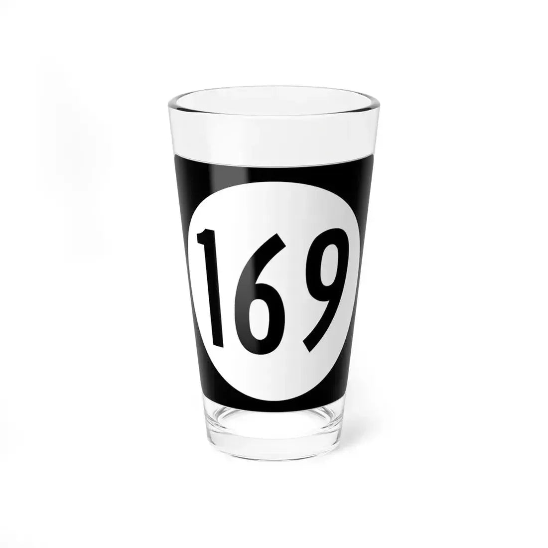 Iowa 169 (Iowa) (Road Sign) Pint Glass 16oz 16oz - Go Mug Yourself