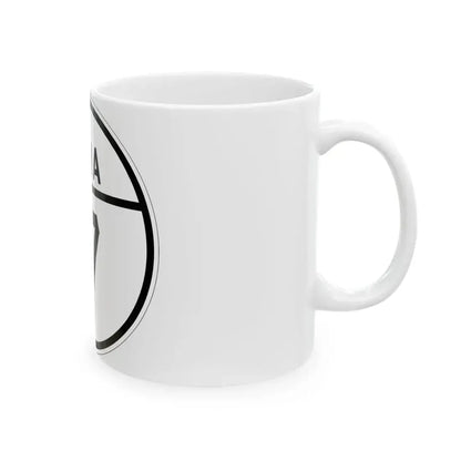 Iowa 17 1926 (Iowa) (Road Sign) White Coffee Mug - Go Mug Yourself