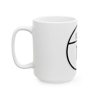 Iowa 17 1926 (Iowa) (Road Sign) White Coffee Mug - Go Mug Yourself