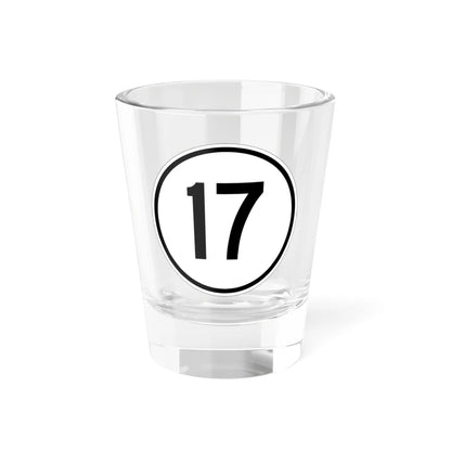 Iowa 17 1950 (Iowa) (Road Sign) Shot Glass 1.5oz 1.5oz - Go Mug Yourself