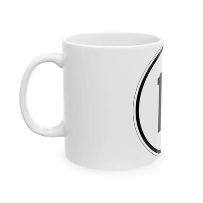 Iowa 17 1950 (Iowa) (Road Sign) White Coffee Mug - Go Mug Yourself