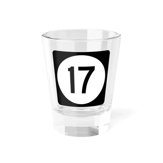 Iowa 17 (Iowa) (Road Sign) Shot Glass 1.5oz 1.5oz - Go Mug Yourself