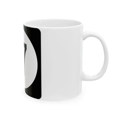 Iowa 17 (Iowa) (Road Sign) White Coffee Mug - Go Mug Yourself