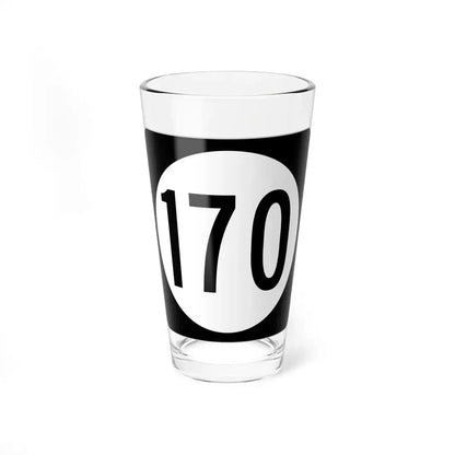 Iowa 170 (Iowa) (Road Sign) Pint Glss 16oz 16oz - Go Mug Yourself