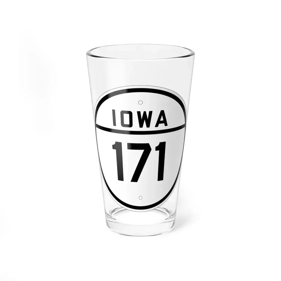 Iowa 171 1926 (Iowa) (Road Sign) Pint Glass 16oz 16oz - Go Mug Yourself
