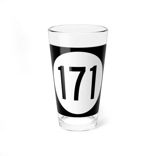 Iowa 171 (Iowa) (Road Sign) Pint Glss 16oz 16oz - Go Mug Yourself