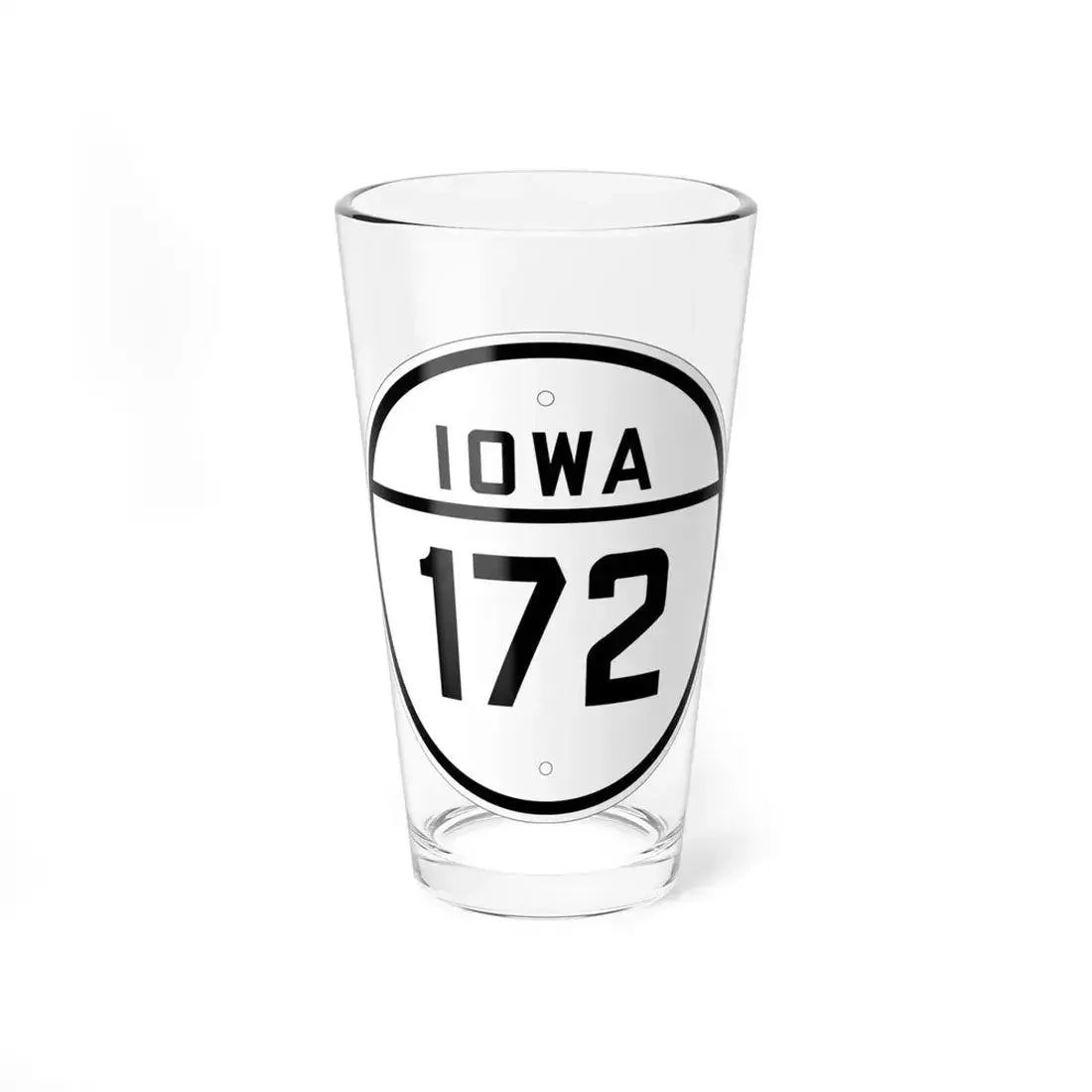 Iowa 172 1926 (Iowa) (Road Sign) Pint Glass 16oz 16oz - Go Mug Yourself