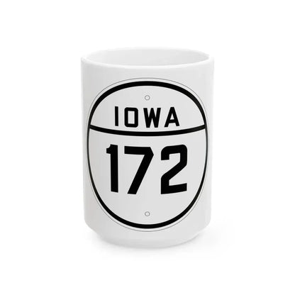 Iowa 172 1926 (Iowa) (Road Sign) White Coffee Mug - Go Mug Yourself
