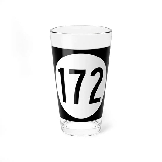 Iowa 172 (Iowa) (Road Sign) Pint Glss 16oz 16oz - Go Mug Yourself