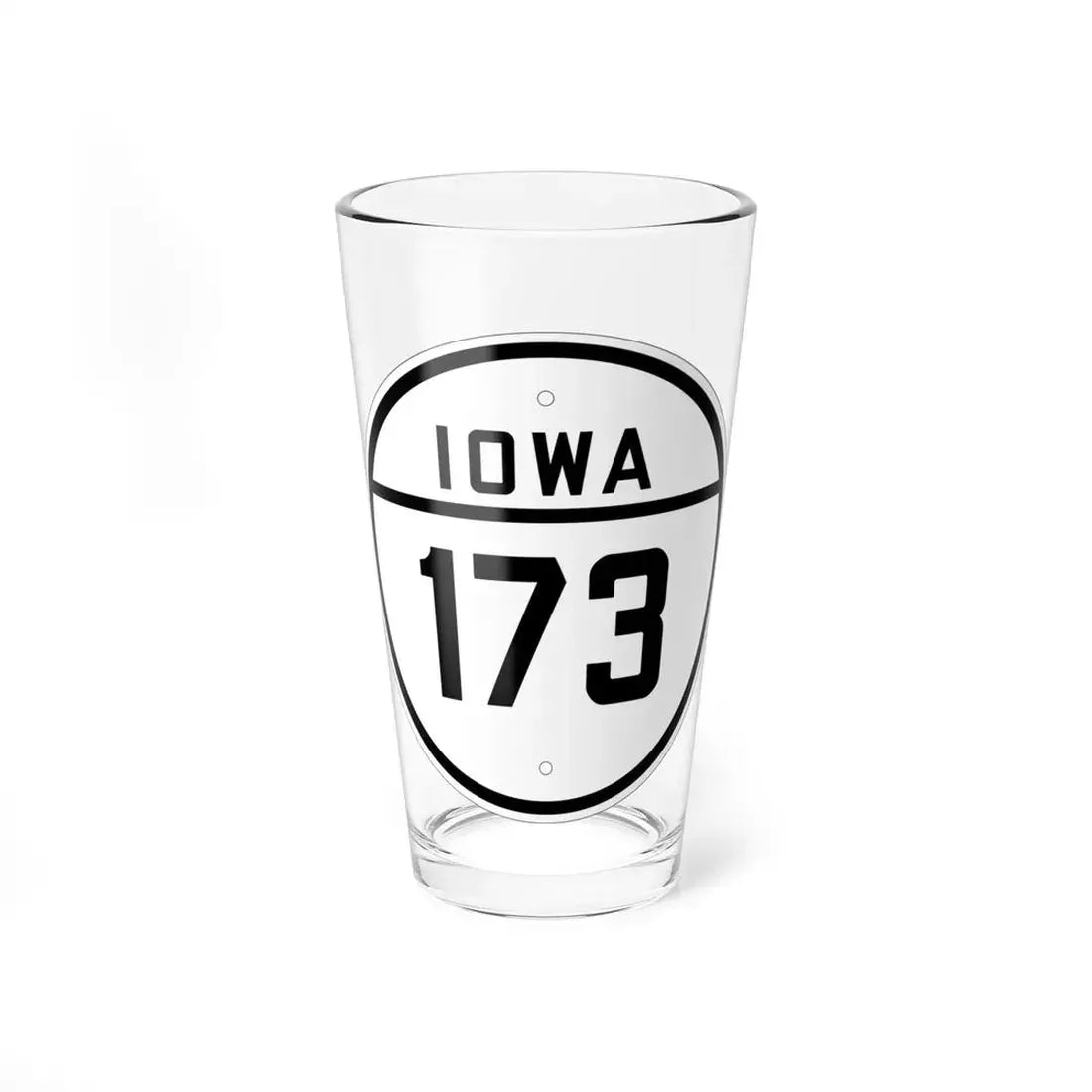 Iowa 173 1926 (Iowa) (Road Sign) Pint Glss 16oz 16oz - Go Mug Yourself
