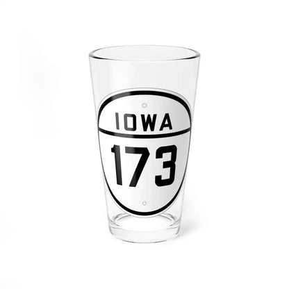Iowa 173 1926 (Iowa) (Road Sign) Pint Glss 16oz 16oz - Go Mug Yourself
