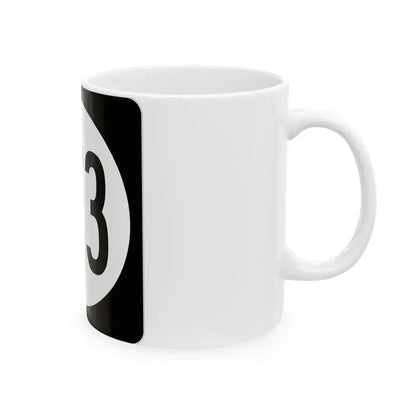 Iowa 173 (Iowa) (Road Sign) White Coffee Mug - Go Mug Yourself