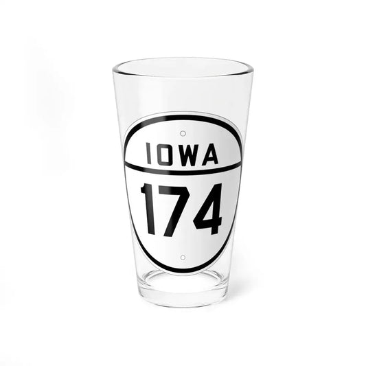 Iowa 174 1926 (Iowa) (Road Sign) Pint Glss 16oz 16oz - Go Mug Yourself