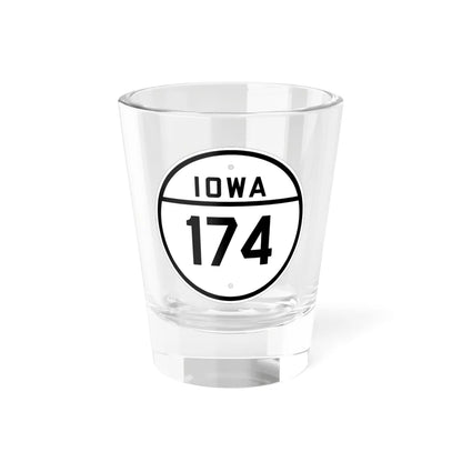 Iowa 174 1926 (Iowa) (Road Sign) Shot Glass 1.5oz 1.5oz - Go Mug Yourself