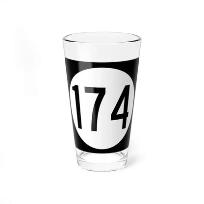 Iowa 174 (Iowa) (Road Sign) Pint Glass 16oz 16oz - Go Mug Yourself