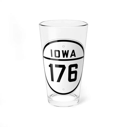Iowa 176 1926 (Iowa) (Road Sign) Pint Glass 16oz 16oz - Go Mug Yourself